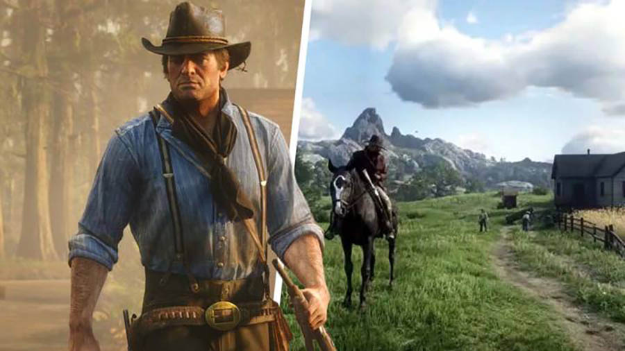 Screenshots from Red Dead Redemption.