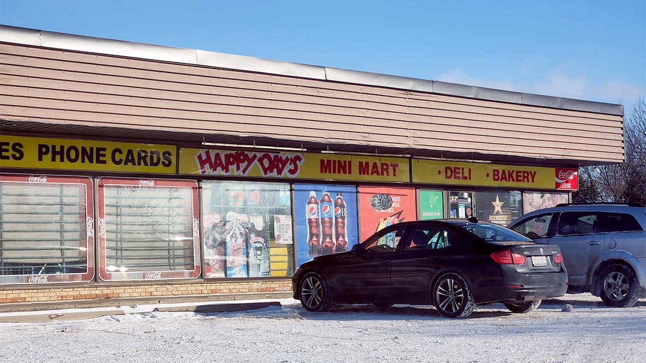 Exterior photo of a convenience store