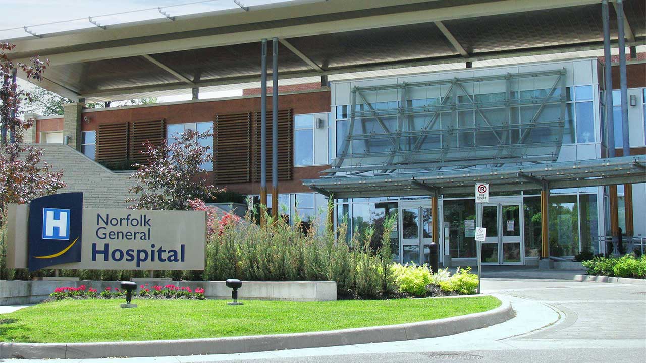 Exterior photo of Norfolk General Hospital