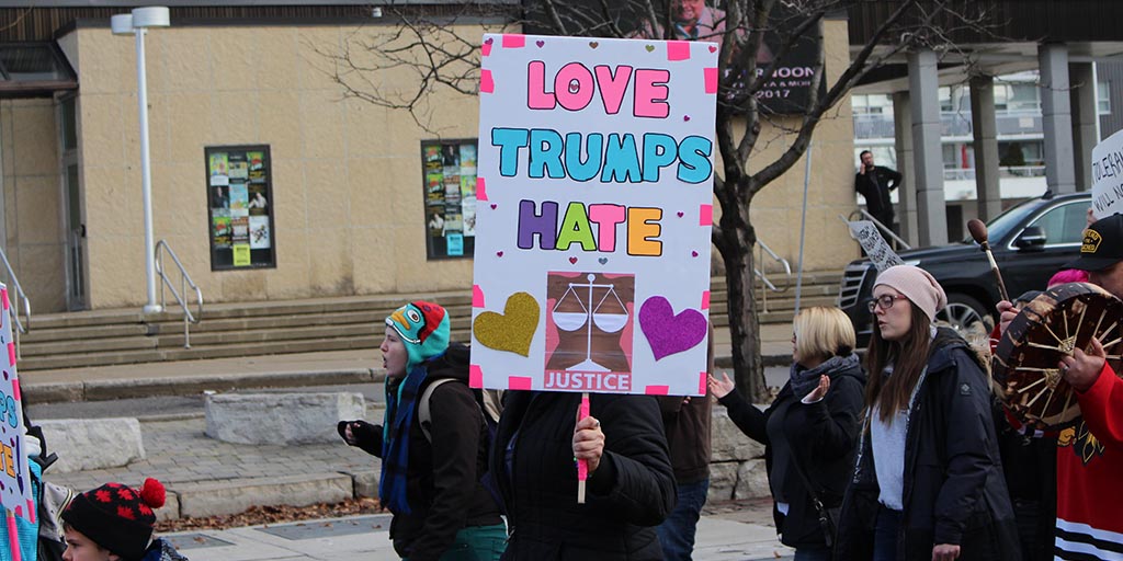 Londoners marched on Jan. 21 for the Womens March and anti-Trump messages were everywhere.