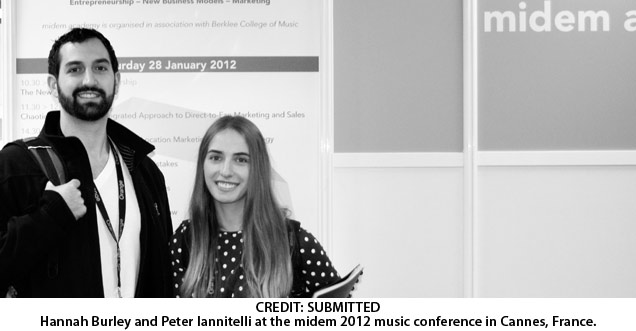 Header image for the article Two students travel to Cannes for midem 2012