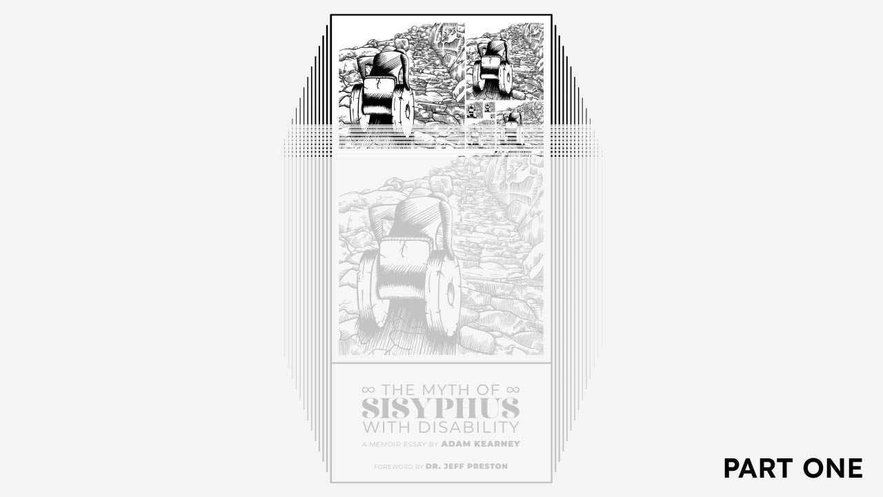 The cover of (The Myth of Sisyphus with Disability) by Adam Kearney