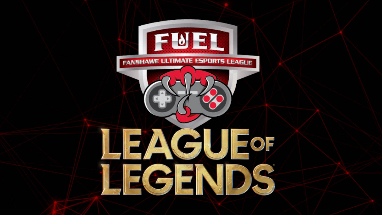An image showing the FUEL logo with the text League of Legends underneath.