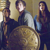 Brandon T. Jackson, Logan Lerman and Alexandra Daddario in Percy Jackson & the Olympians: The Lightning Thief