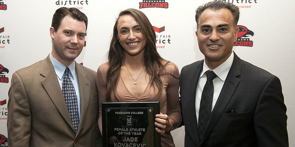 Jade Kovacevic accepts her Female of the Year award