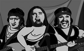 For those about to rock, we cartoon you
