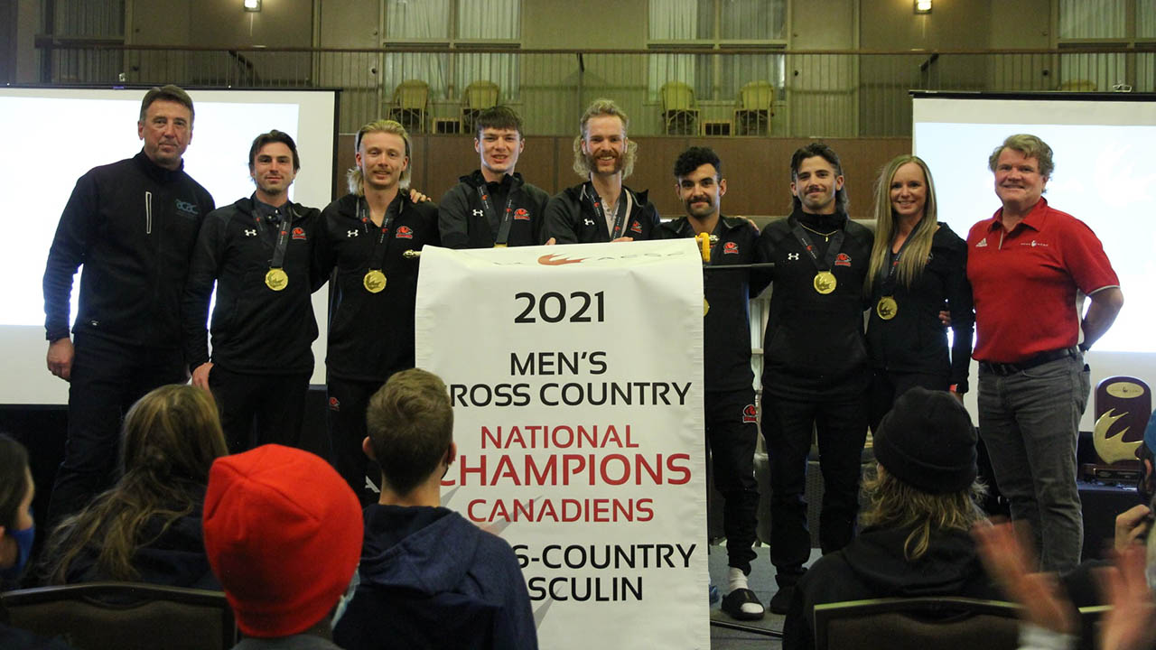 Header image for the article Falcons cross-country teams earn top five finishes at national championships