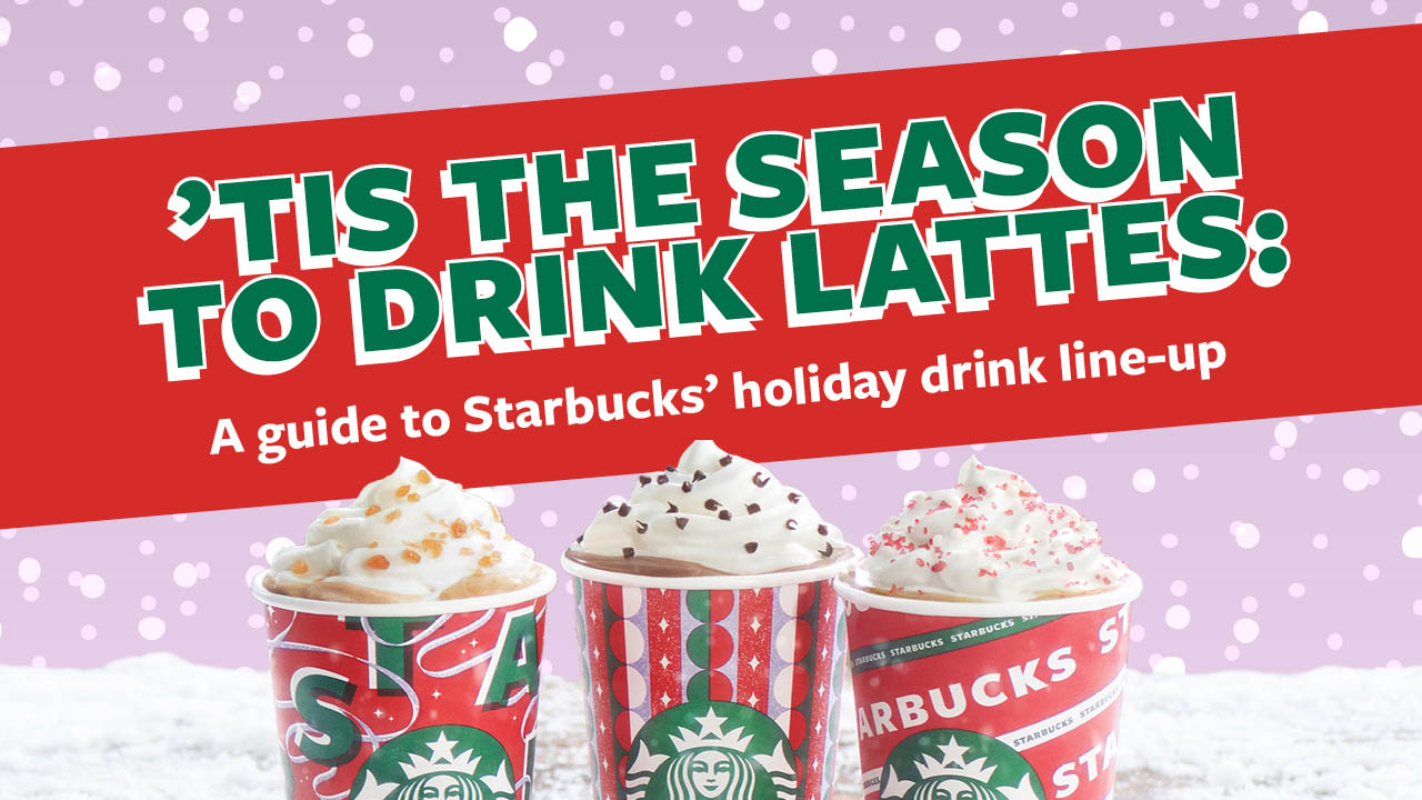 Header image for the article ’Tis the season to drink lattes: a guide to Starbucks' holiday drink line-up