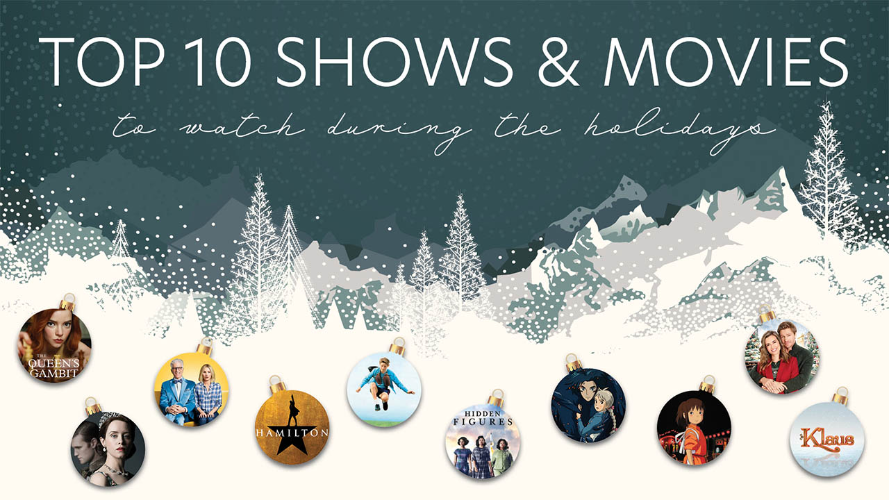 Header image for the article Top 10 shows and movies to watch during the holidays