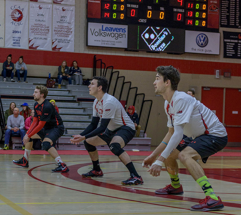 Fanshawe volleyball action from November 26th, 2016
